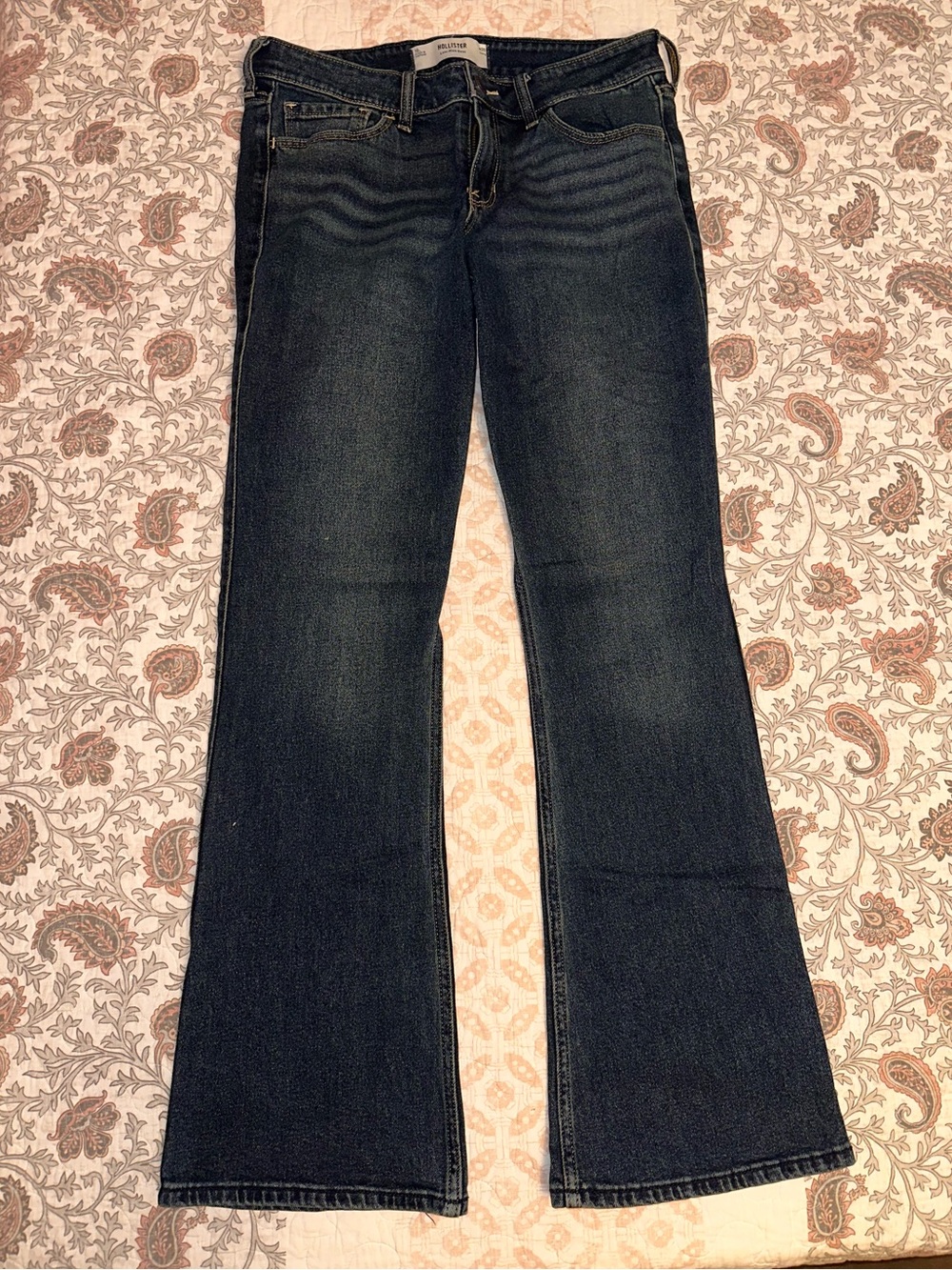 Hollister Dark Blue Bootcut Jeans